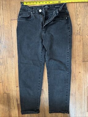 Cotton On stretch straight leg, cropped , faded black jeans